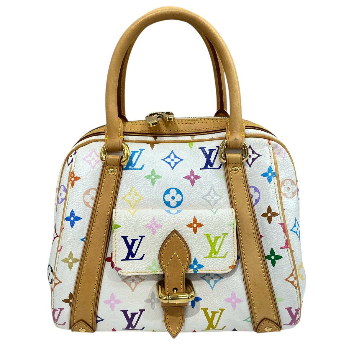 【中古】LOUIS VUITTONプリシラ M40096 ホワイト【価格見直し】