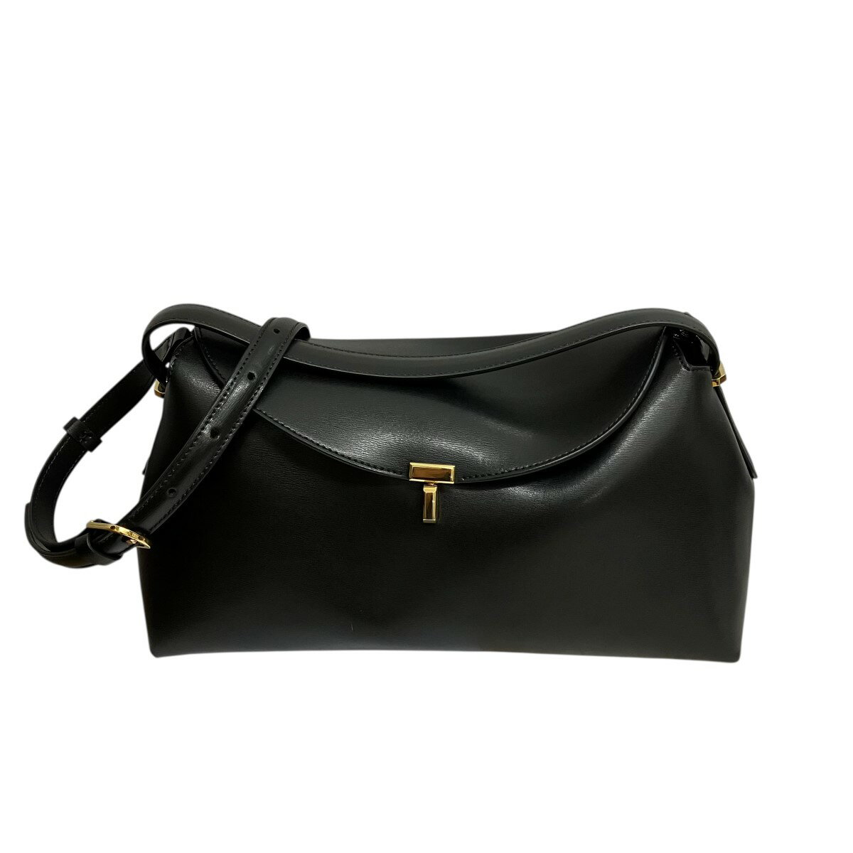 TOTEME トーテム ショルダーバッグ  黒 【古着】【中古】【送料無料】 中古・古着通販】toteme (トーテム) T-Lock クラッチバッグ ブラック
