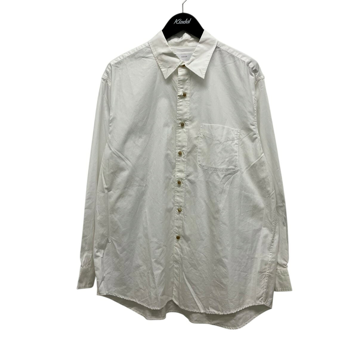 Rakuten - 【中古】COVER　BBK WHITE shirt コットンレギュラーカラーシャツ C522SS-BBK ホワイト サイズ：2 【300426】（カバー）