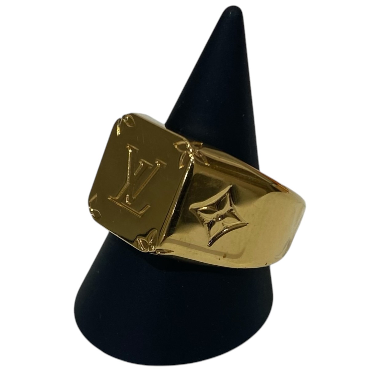 【中古】LOUIS VUITTON　モノグラムシグネットリング M80191 ゴールド サイズ：L  ...