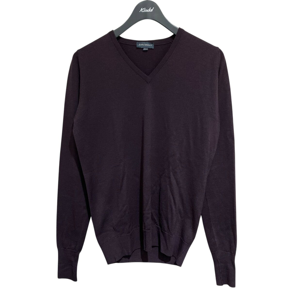 【中古】JOHN SMEDLEY　Vネックニット パープル サイズ：XS 【040526】（ジョンスメドレー）