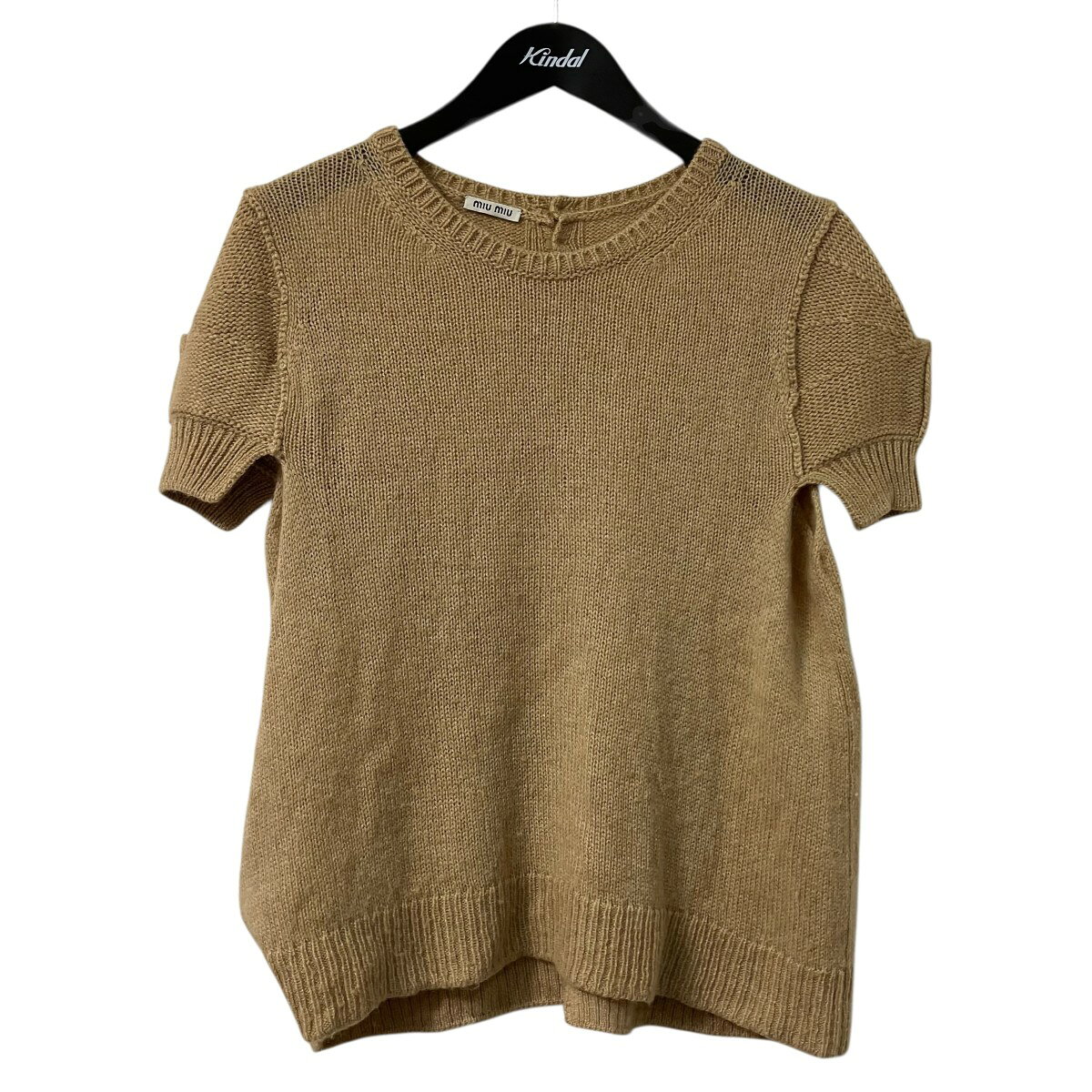 【中古】MIU MIU　バックボタン半袖�