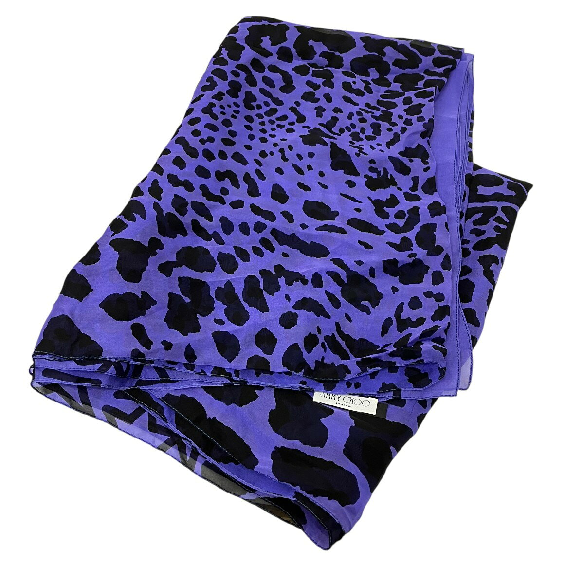 Rakuten - 【中古】JIMMY CHOO　スターレオパードスカーフ パープル サイズ：- 【090526】（ジミーチュウ）