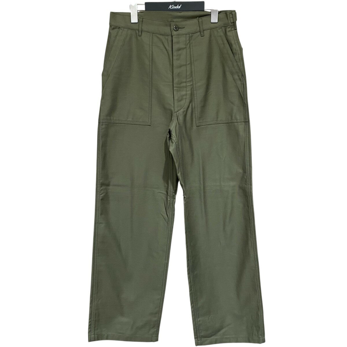【中古】HYKE BACK SATIN BAKER PANTS 13235 カーキ サイズ：XL 【090526】（ハイク）