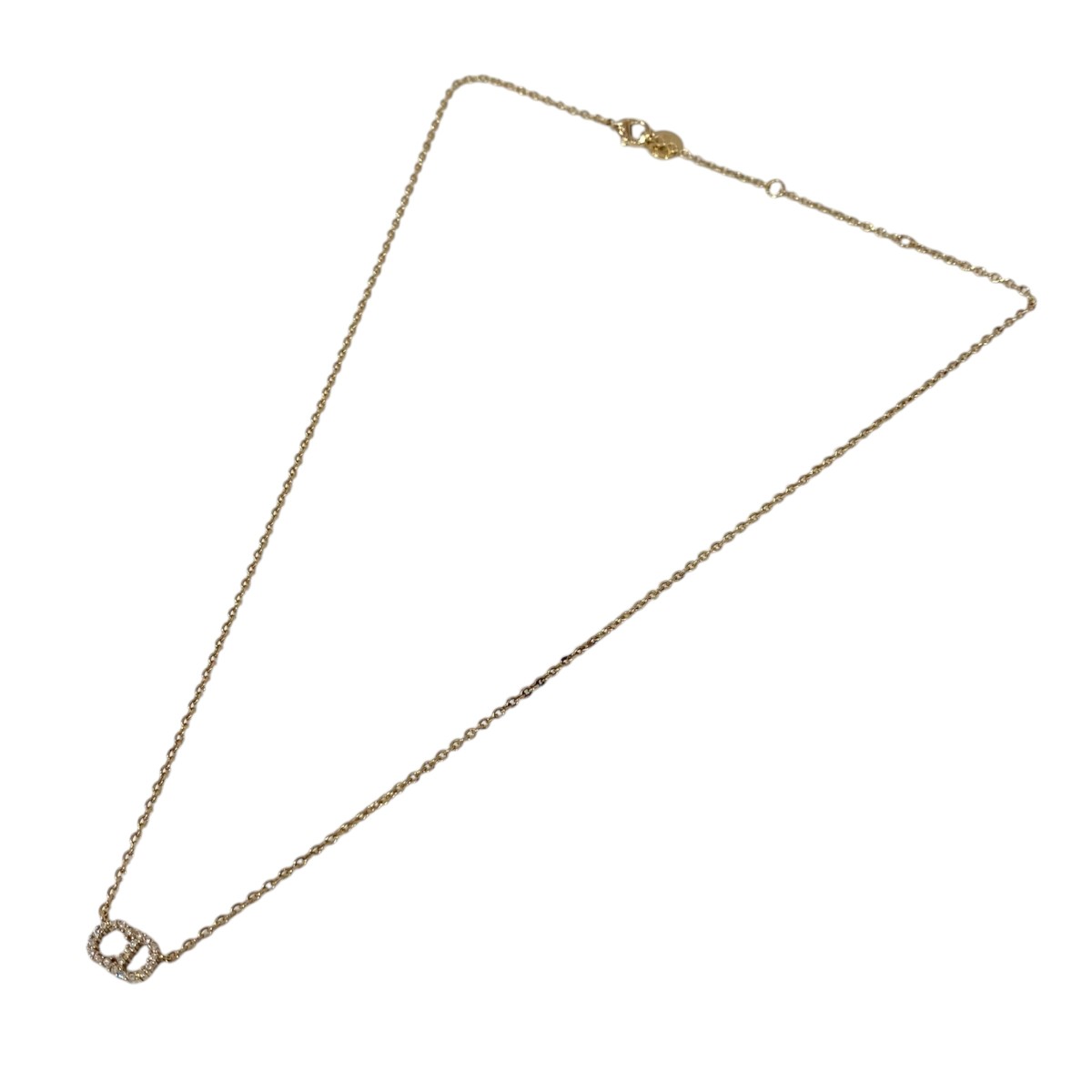 Other - 【中古】Christian Dior　ラインストーンネックレス Clair D Lune ゴールド 【090526】（クリスチャンディオール）