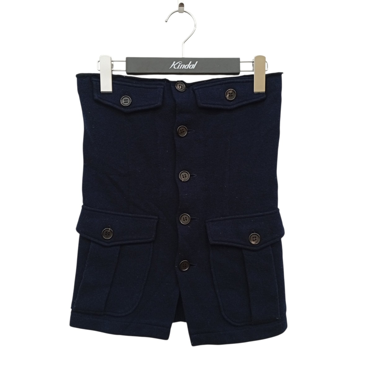 【中古】INSCRIRE　ミリタリー チューブトップス I23AW-CUT1 ネイビー サイズ：M 【050926】（アンスクリア）