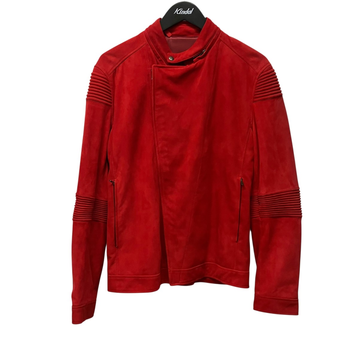 【中古】QUAI DE VALMY ライダースジャケット レッド サイズ：46 【180526】（ケドゥヴァルミ）