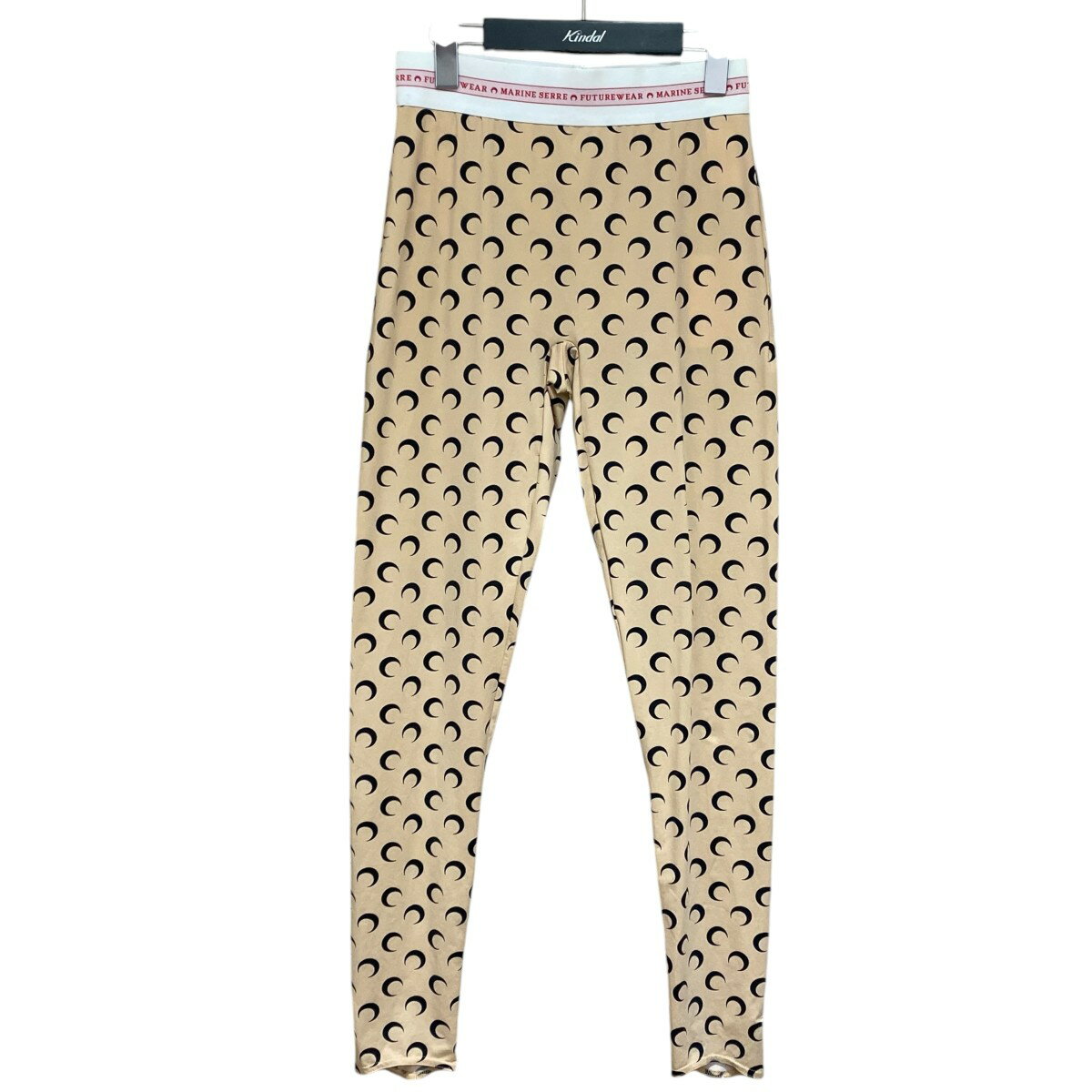 marine serre　Fuseaux Moon Leggings レギンス P035ICONW ベージュ サイズ：M （マリーンセル）