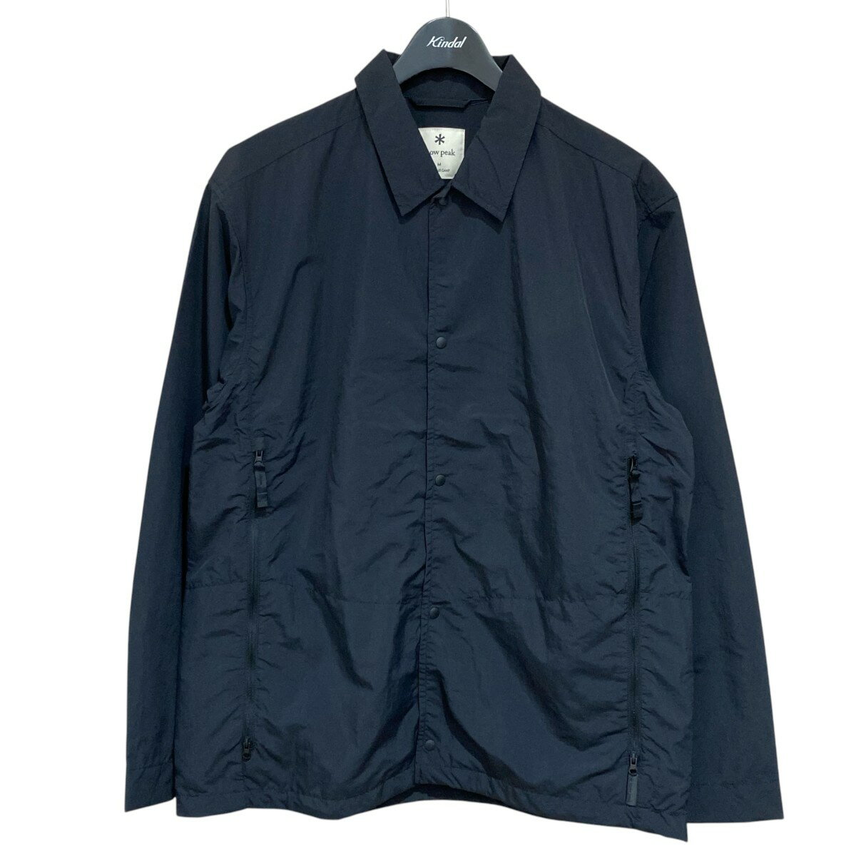 snow peakNylon Tussah Utility Storage Shirt ナイロンシャツ SH-25AU001 ブラック サイズ：M