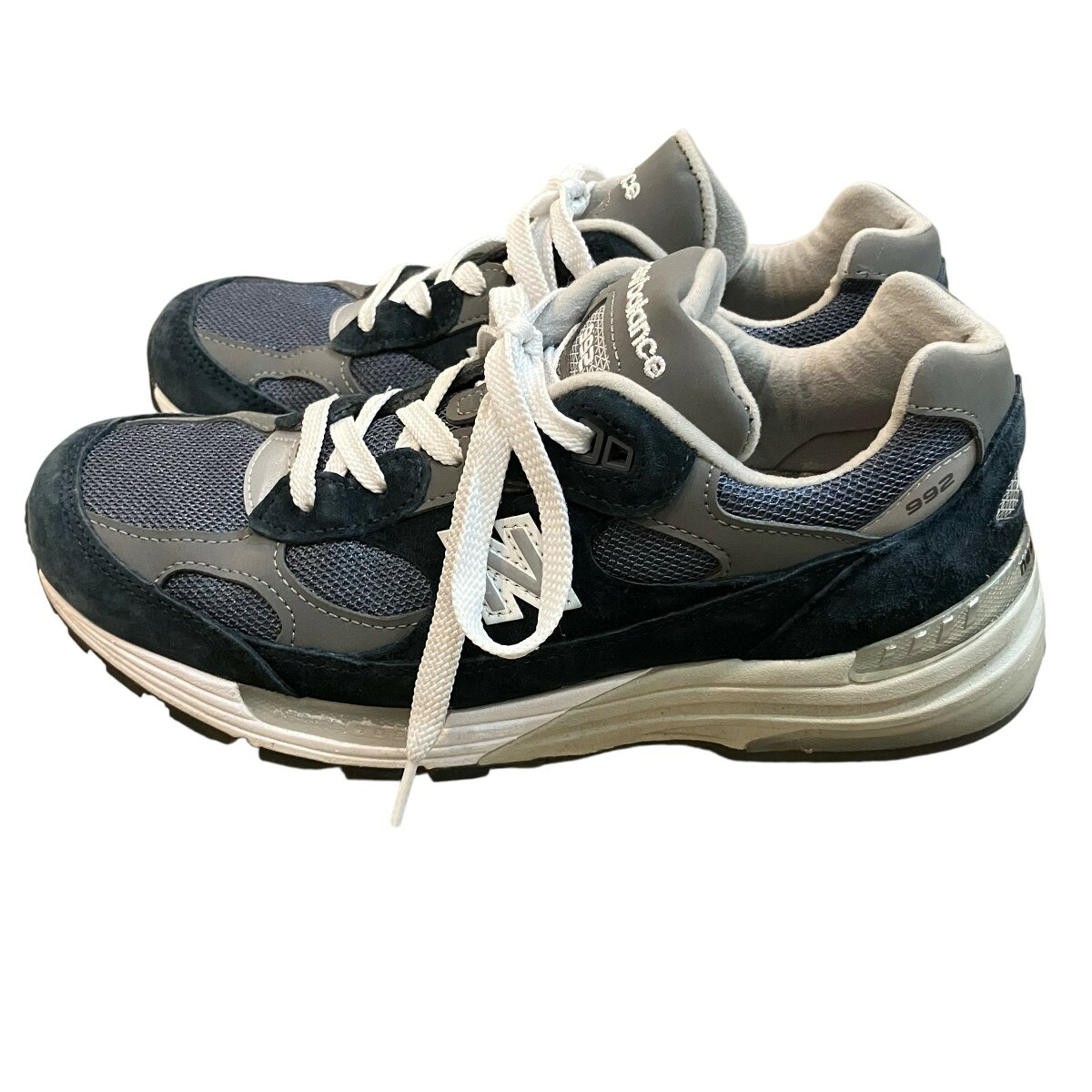 【中古】NEW BALANCE　「New Balance 992」 スニーカー U992NY ネイビー×グレー サ...
