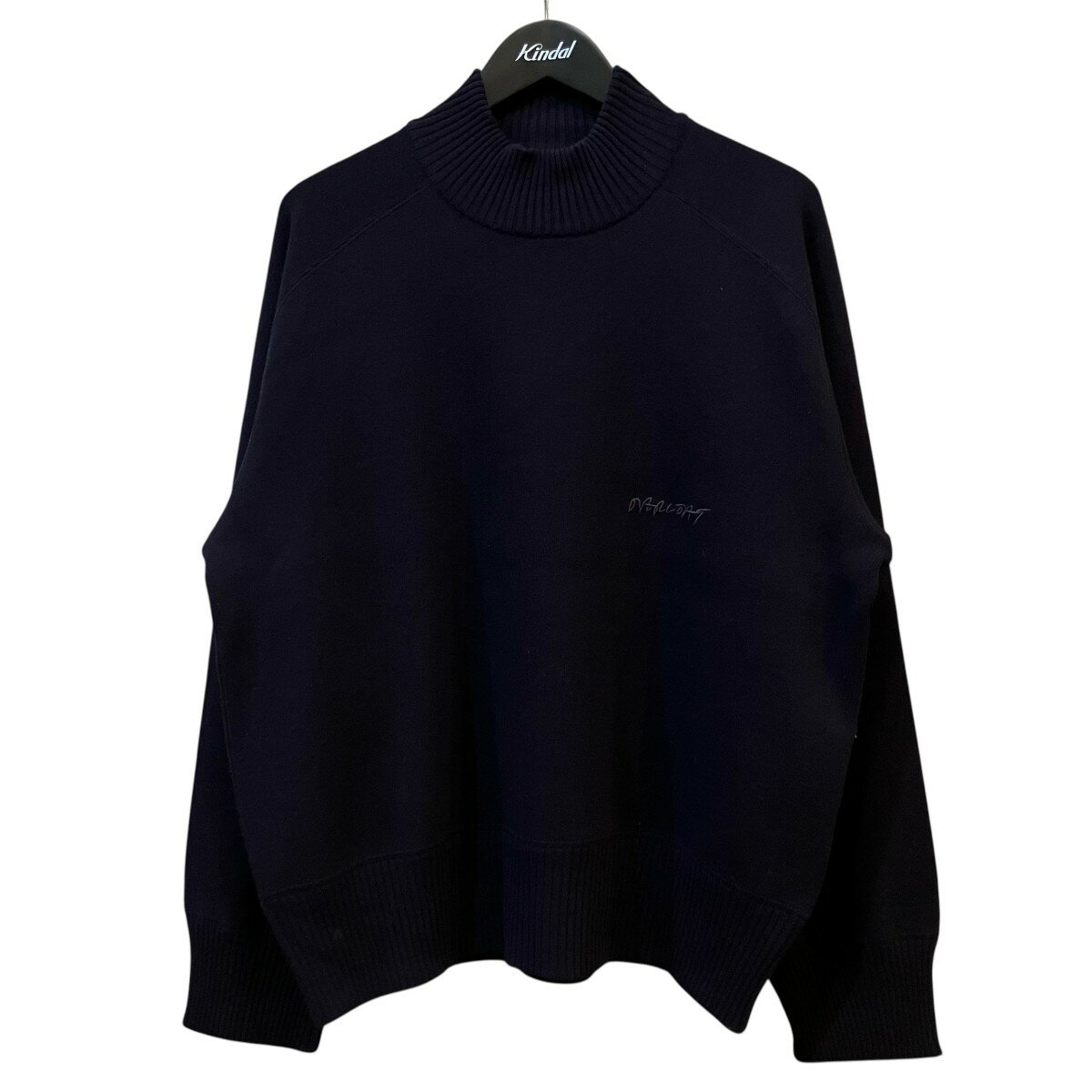 Rakuten - 【中古】OVERCOAT　「MOCK NECK PULLOVER IN WOOL CUT＆SEW SWEATER」 モックネックプルオーバーセーター F23KT01 AG ネイビー サイズ：1 【290526】（オーバーコート）