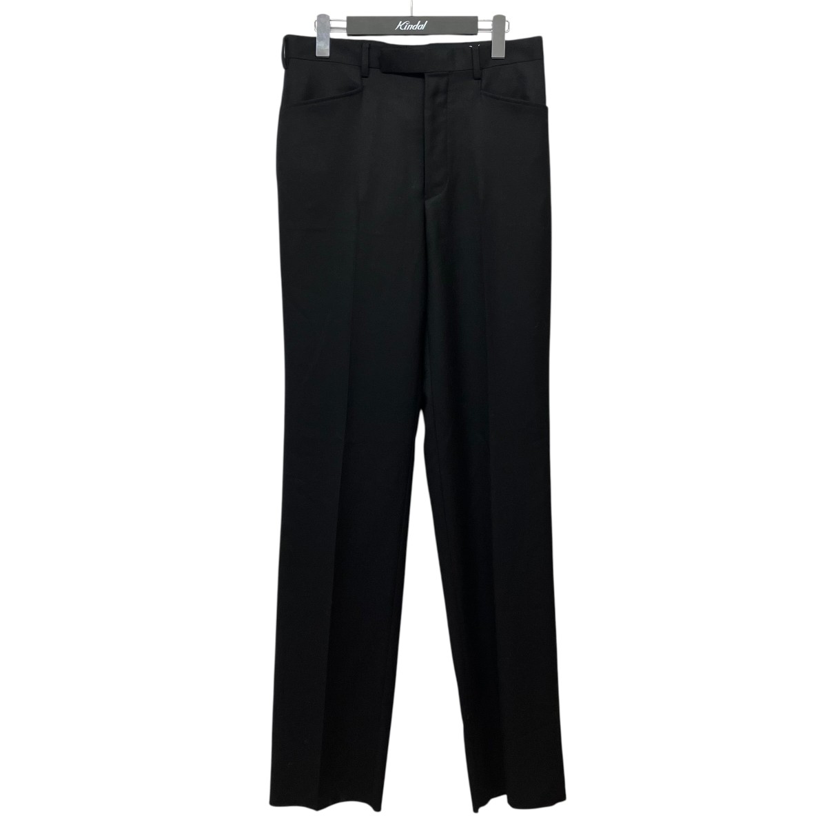 LITTLEBIG　Wool Straight Trousers ウールスラックス LB253PT03 ブラック サイズ：46 （リトルビッグ）