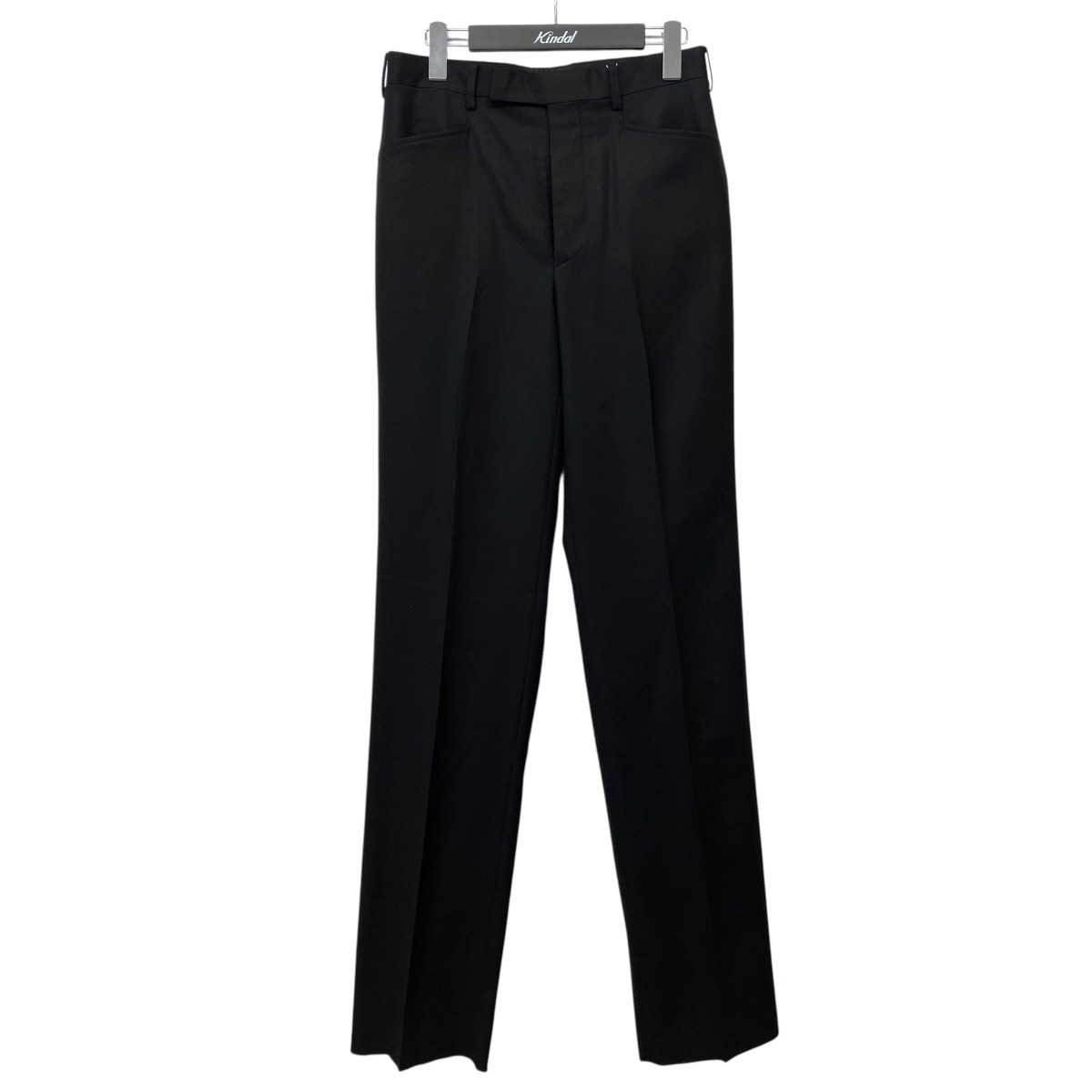 LITTLEBIG　Wool Straight Trousers ウールスラックス LB253-PT03 ブラック サイズ：44 （リトルビッグ）