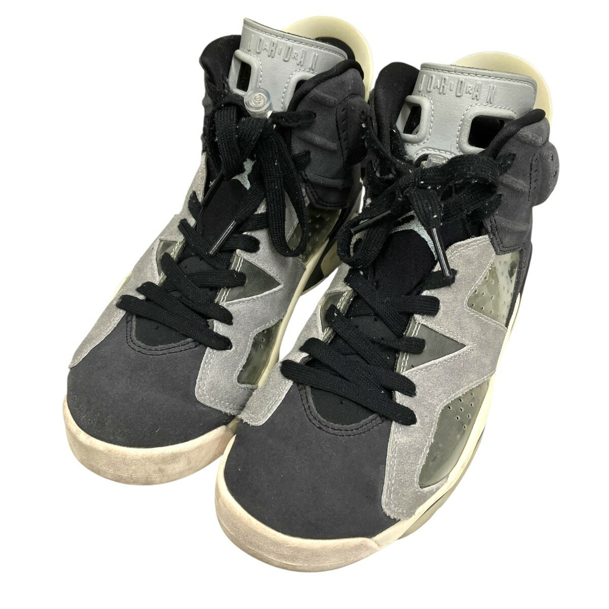 NIKE WMNS AIR JORDAN 6 RETRO SMOKE GREY スニーカー CK6635-001 ブラック サイズ：24.5cm （ナイキ）