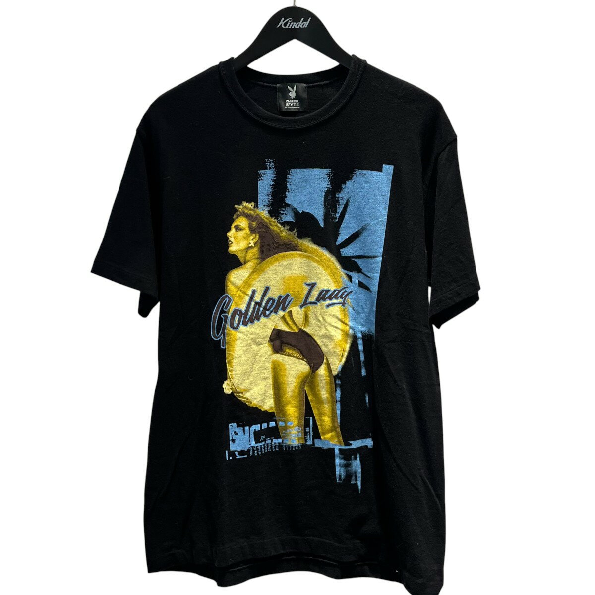 Rakuten - 【中古】s’yte×PLAY BOY　Harumi Yamaguchi Golden Lady 半袖Tシャツ UQ-T38-006 ブラック サイズ：3 【080626】（サイトヨウジヤマモト）