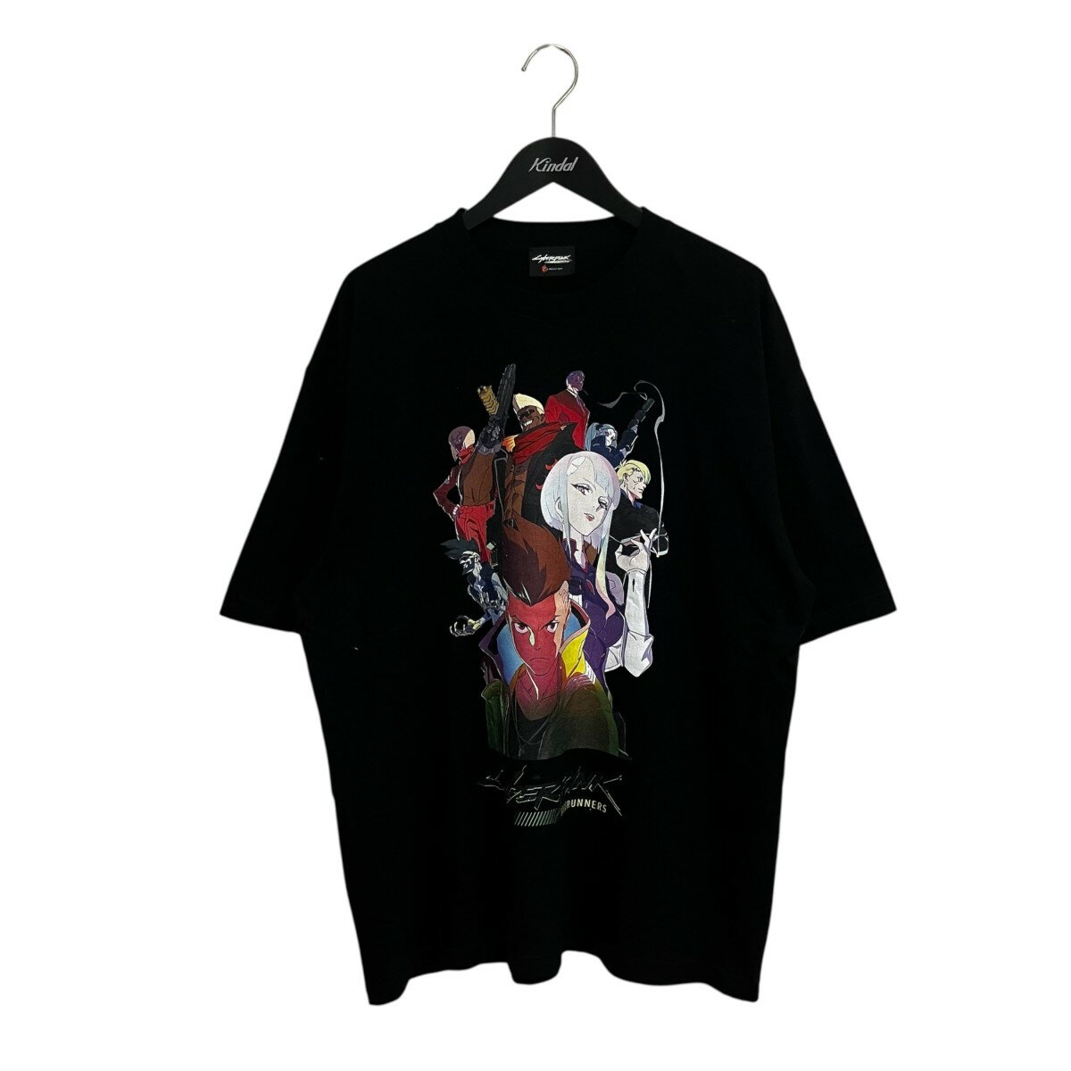 【中古】NO BRAND　EDGE RUNNERS サイバーパンク プリントTシャツ ブラック サイズ：XL 【090626】（ノーブランド）