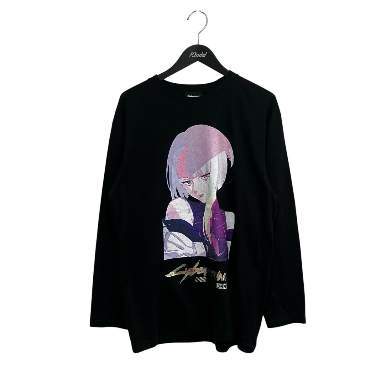 【中古】NO BRAND　LUCY サイバーパンク プリントカットソー ブラック サイズ：L 【090626】（ノーブランド）