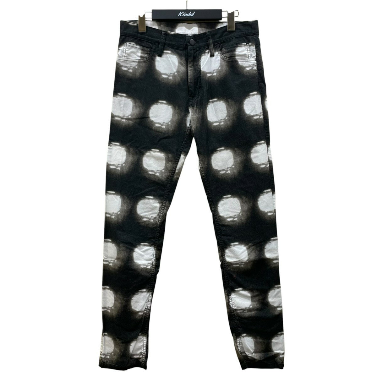ANN DEMEULEMEESTER　14AW ドット パンツ 21 01 742040 ブラック×ホワイト サイズ：XS （アンドゥムルメステール）
