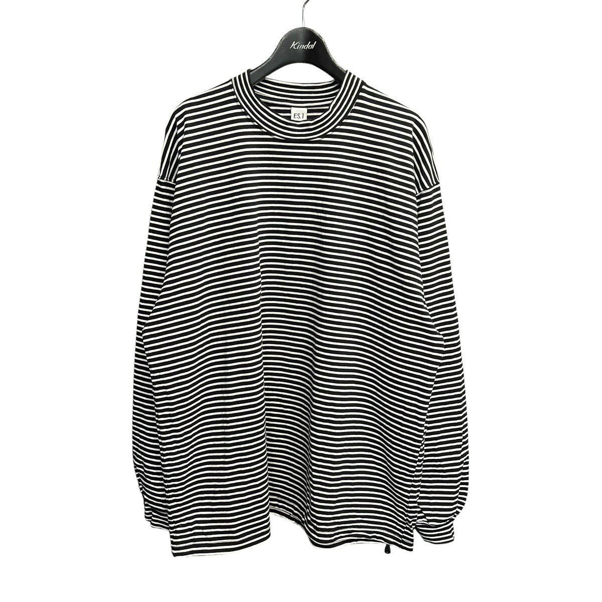 Rakuten - 【中古】ES．1　Border LS T-shirts ボーダーカットソー T006 ブラック×ホワイト サイズ：L 【100626】（エスアイ）