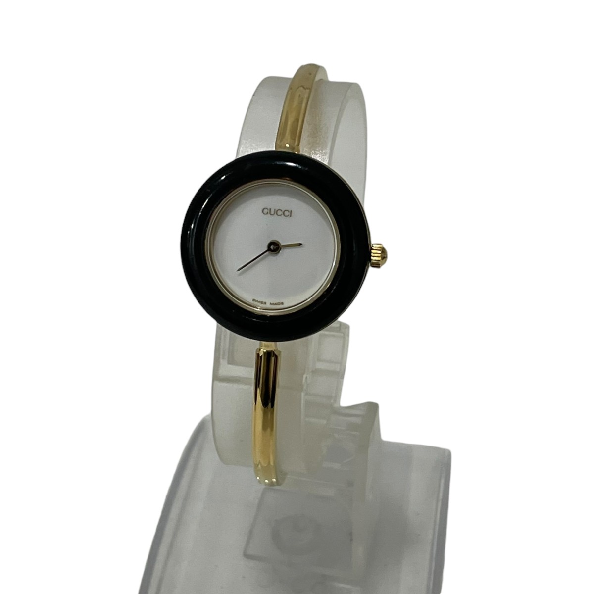 【中古】GUCCI　腕時計 0984272 ゴールド×ブラック 【120626】（グッチ）