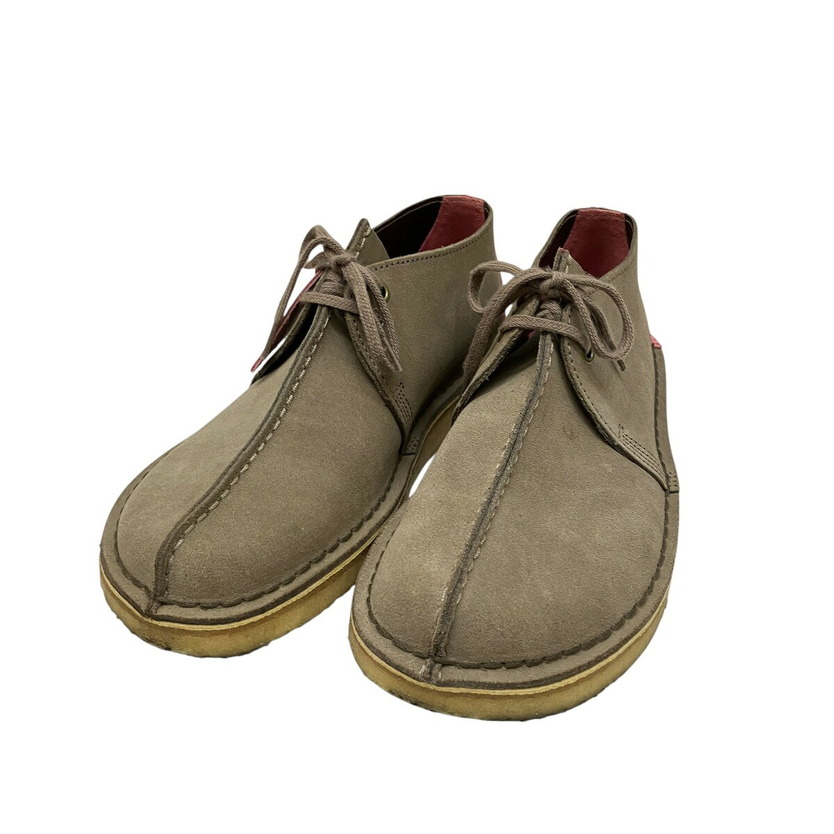 【中古】CLARKS　Desert Trek レザーシューズ ベージュ サイズ：6 1/2 【120626】（クラークス）