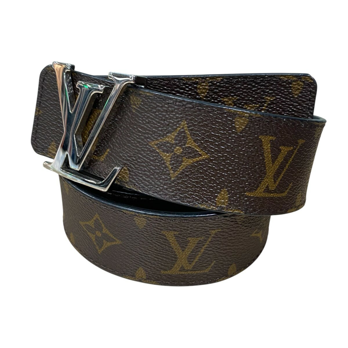 Rakuten - 【中古】LOUIS VUITTON　リバーシブル可 サンチュール LVイニシアル M9821 ブラウン 【110626】（ルイヴィトン）