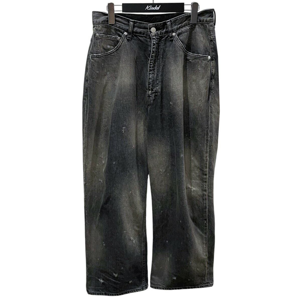 Rakuten - 【中古】ANCELLM　25AW ワイドデニムパンツ #05 AGING01 ANC-PT101 ブラック サイズ：0 【150626】（アンセルム）