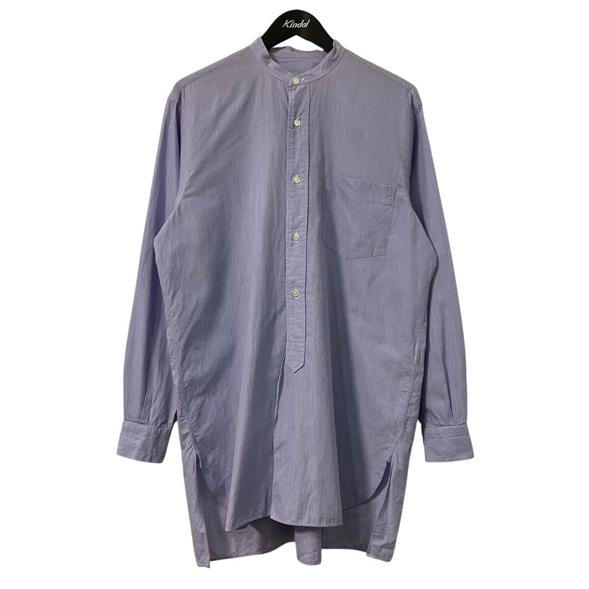 【中古】COMOLI　バンドカラーシャツ W03-02002 バイオレット サイズ：1 【180626...