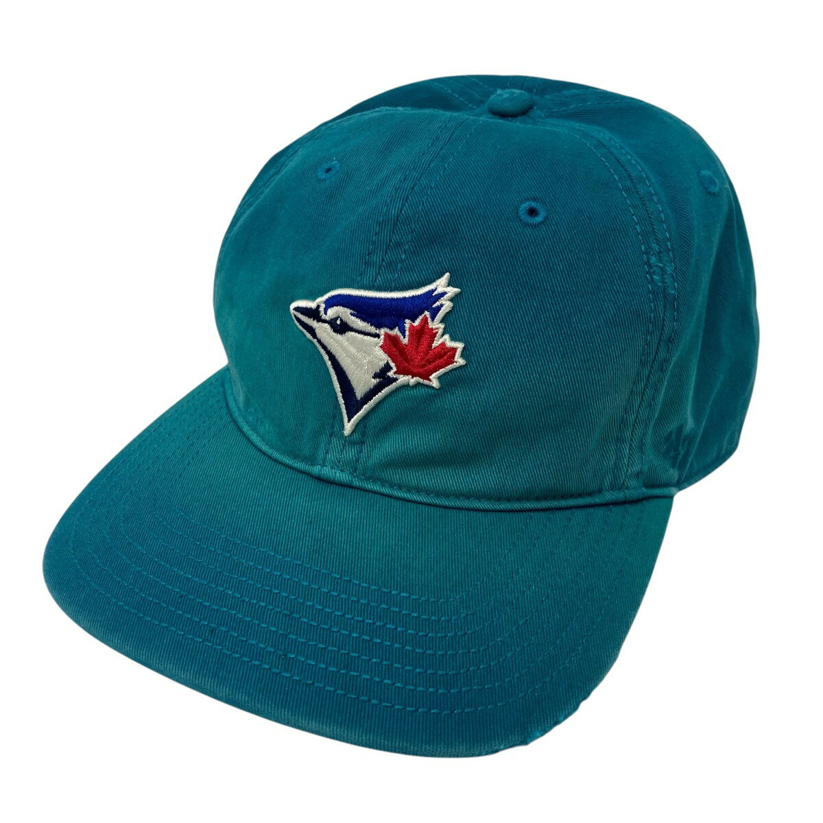 KITH×47BRANDMLB TORONTO BLUE JAYS WASHED FRANCHISE LS CAP ウォッシュドデザインキャップ ブルー サイズ：L