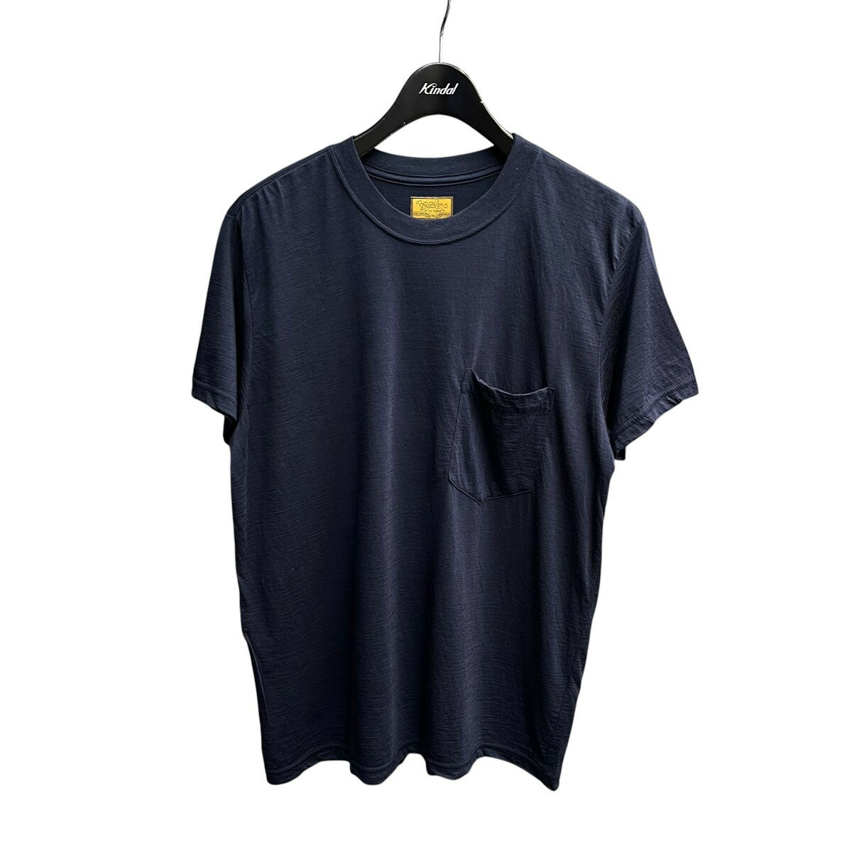 【中古】BROWN by 2-tacs BAA Pocket ウールナイロンポケットTシャツ B15-KN001 ネイビー サイズ：M 【200626】（ブラウンバイツータックス）