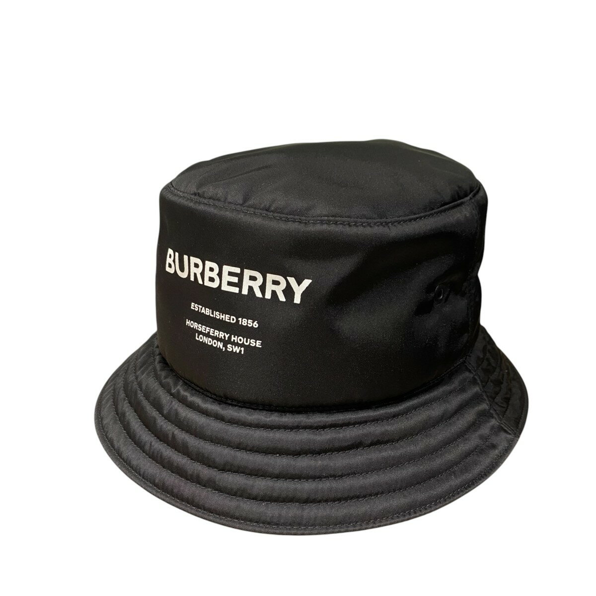 【中古】BURBERRY　ホースフェリーハット 8044081 ブラック サイズ：M 【200626】（バーバリー）