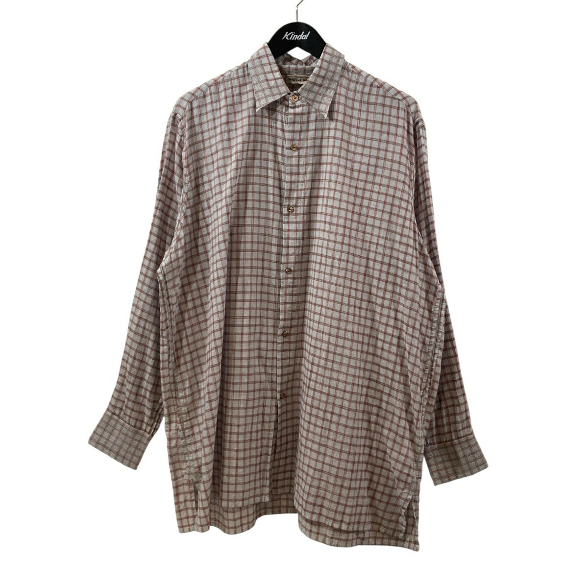 MAATEE＆SONS　チェック 長袖シャツ MT5103-0604 レッド サイズ：3 （マーティーアンドサンズ）