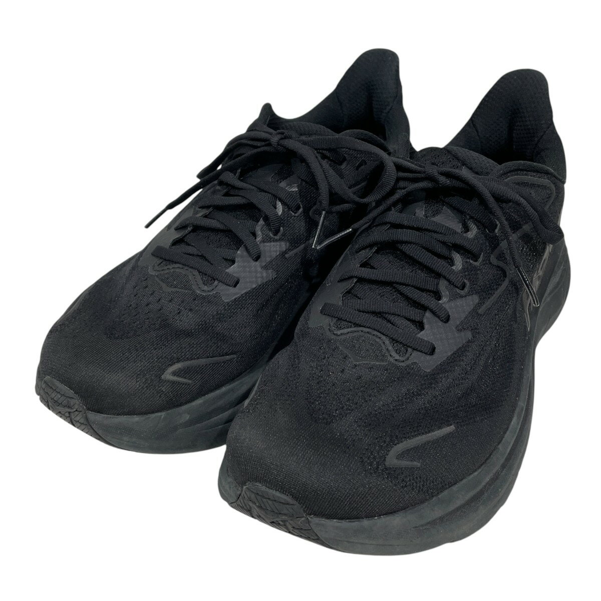 【中古】HOKAONEONE　スニーカー CLIFTON 10 WIDE クリフトン 10 ワイド 1162032 ブラック サイズ：28cm 【250626】（ホカオネオネ）