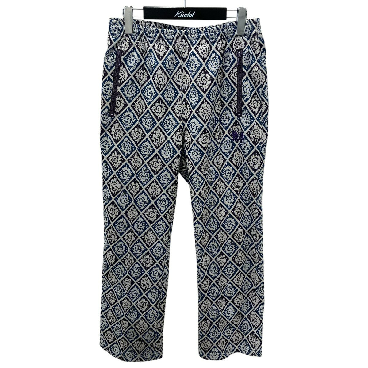 Needles　26SS Track pant - Poly Jacquard トラックパンツ SX403 パープル×ブルー サイズ：S （ニードルズ）