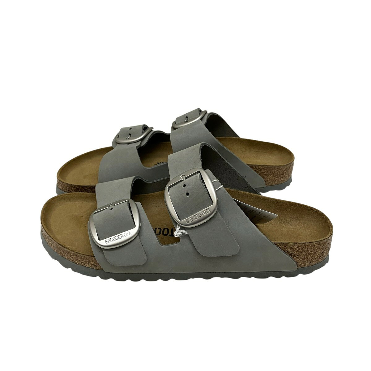 【中古】BIRKENSTOCK　ARIZONA BIG BUCKLE スライドサンダル グレー サイズ：26cm ...