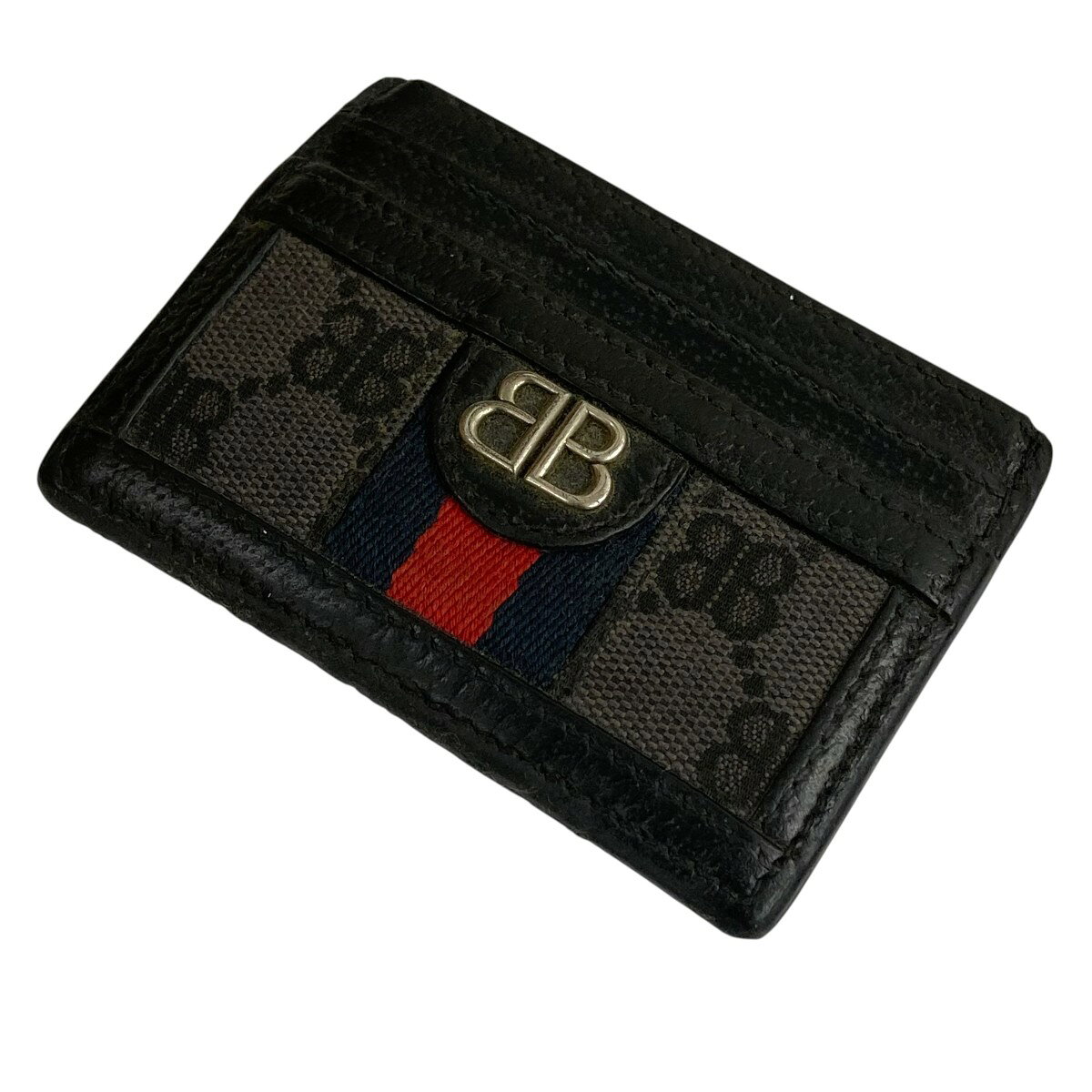 【中古】GUCCI×BALENCIAGAカードケース ブラック サイズ：-【価格見直し】