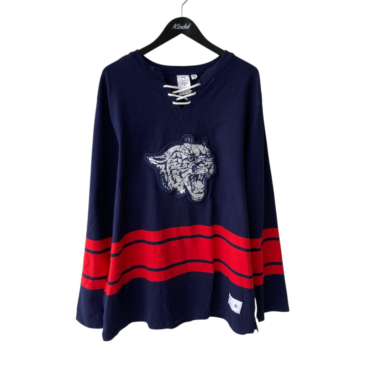 【中古】Noah×PUMA　ロングスリーブTシャツ 628196-06 ネイビー サイズ：XL 【040726】（ノア×プーマ）