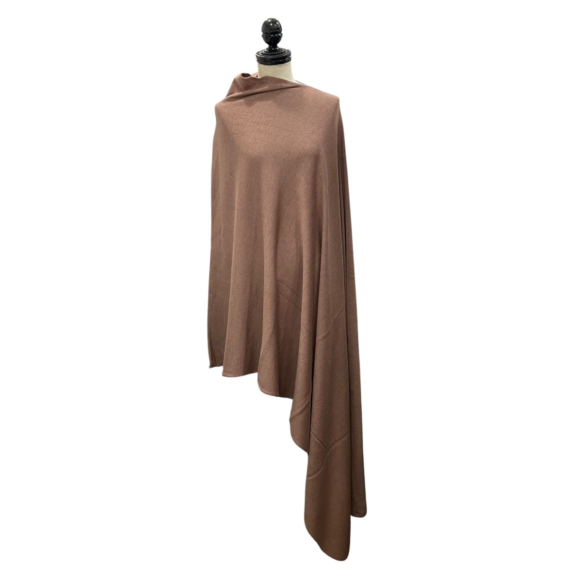 Cristaseya　Diamante asymmetrical poncho ポンチョ 32SHWCS ブラウン サイズ：M （クリスタセヤ）