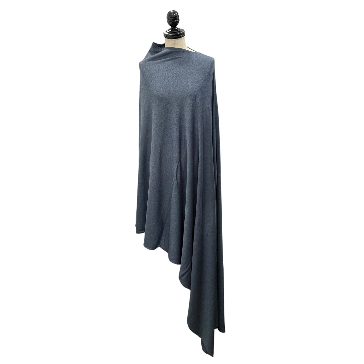 Cristaseya　Diamante asymmetrical poncho ポンチョ 32SHWCS ブルー サイズ：M （クリスタセヤ）