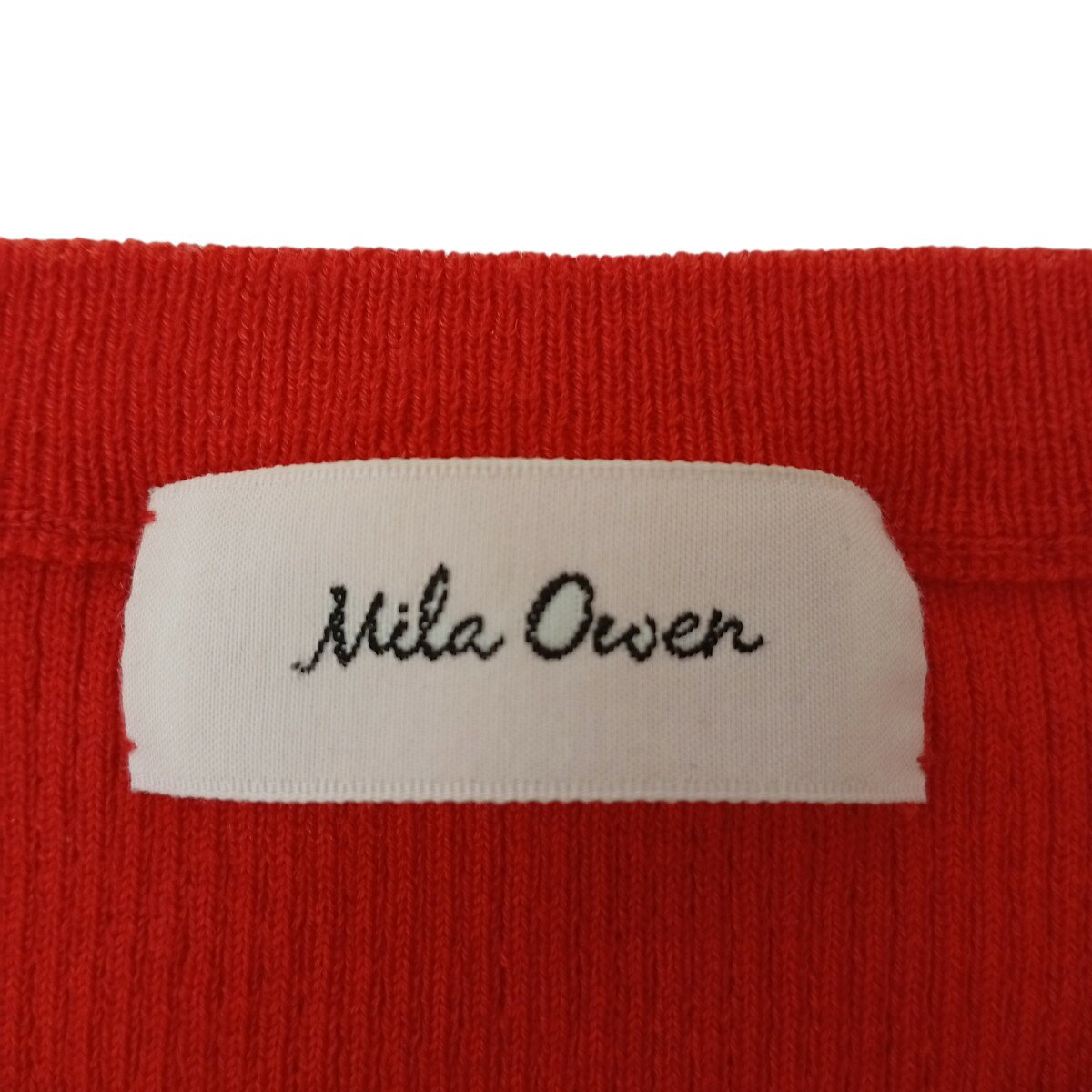 【中古】Mila Owen　薄手ニット 09WNT224136 レッド サイズ：1 【070726】（ミラオーウェン） kind-u-13587673 ブランド古着のカインドオル サンプル画像3