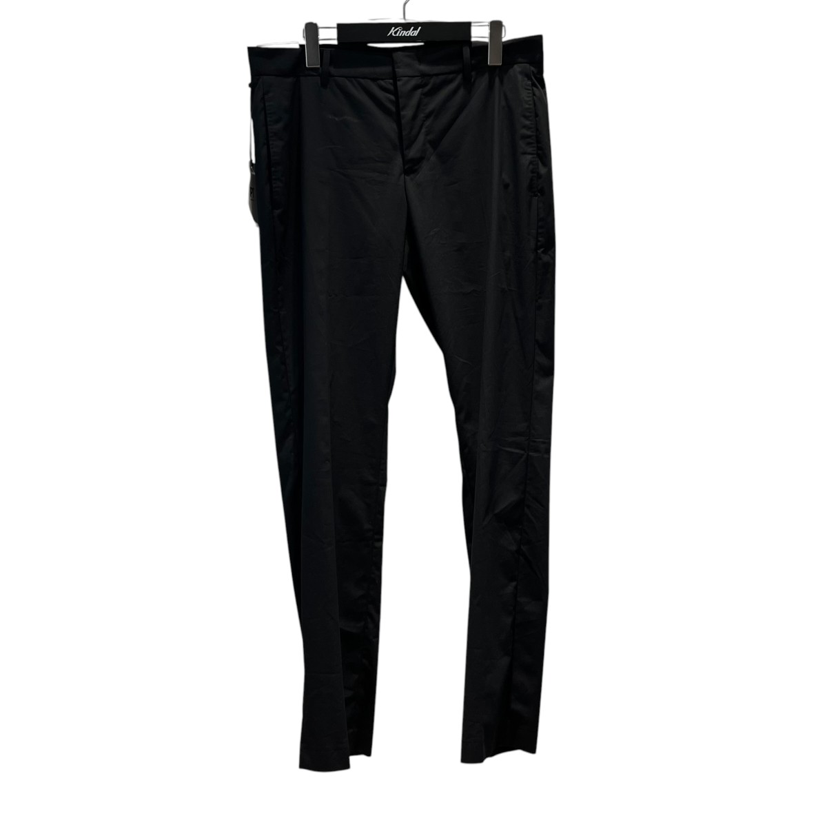 PT TORINO　Active ナイロン ストレッチ ノープリーツ パンツEPSILON BACK ZIP スラックス CO ASEPZZ0KLT ブラック サイズ：50 （ピーティートリノ）