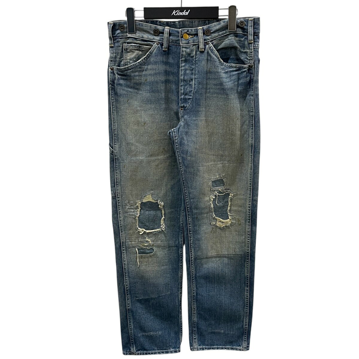 RRL　26SS 加工デニムパンツ Straight Fit Eastborough Distressed Jean ストレート フィット イーストボロウ ディストレス ジーンズ 782P05137001 インディゴ サイズ：31×30 （ダブルアールエル）