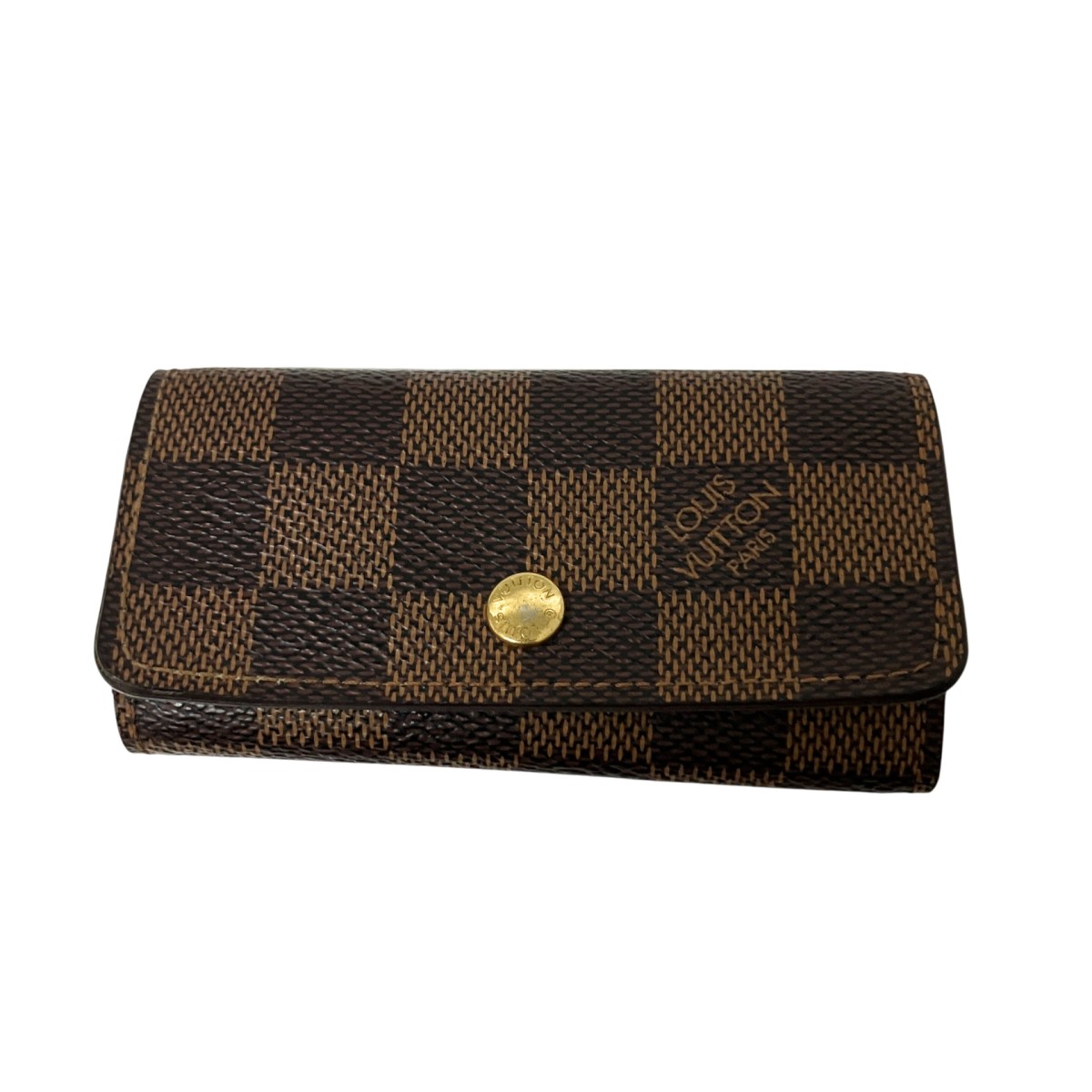 【中古】LOUIS VUITTON　ミュルティクレ4 ダミエ 4連キーケース N62631 ブラウン 【090726】（ルイヴィトン）