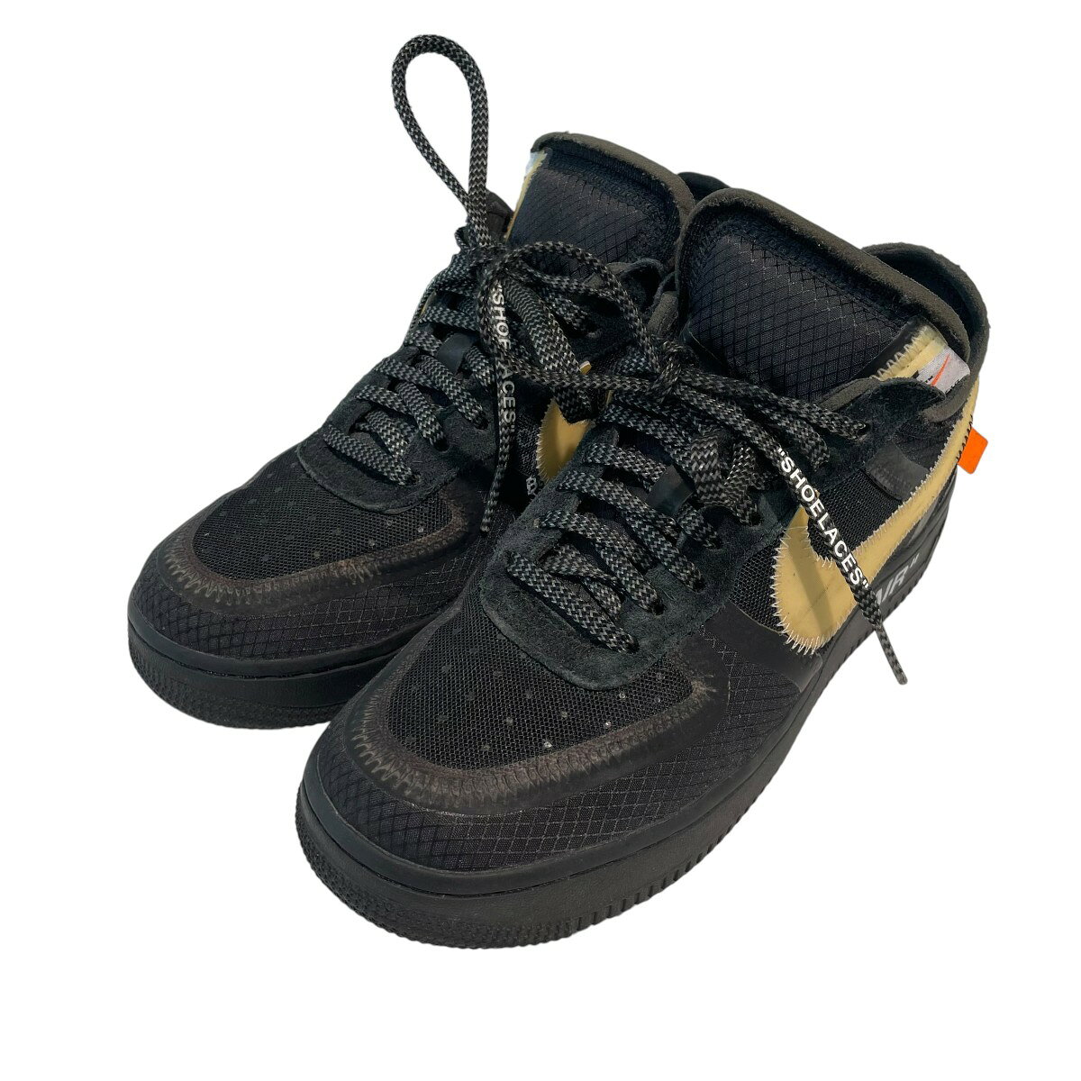 NIKE×OFFWHITE THE 10 AIR FORCE 1 LOW ローカットスニーカー AO4606-001 ブラック サイズ：24CM （ナイキ×オフホワイト）
