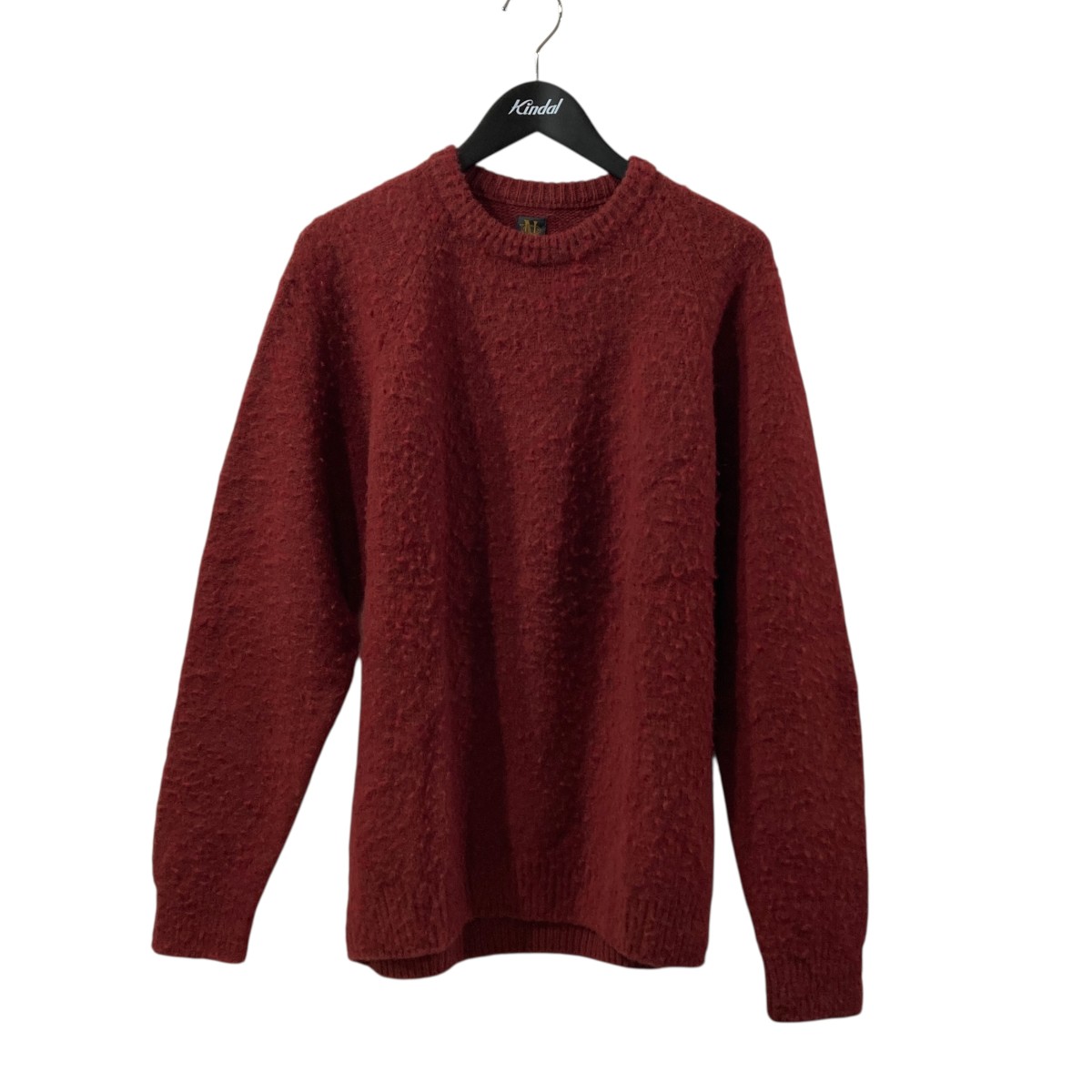 BATONER　LAMB WOOL NAPPING CREW NECK ウールニット BN22FM-062 レッド サイズ：1 （バトナー）