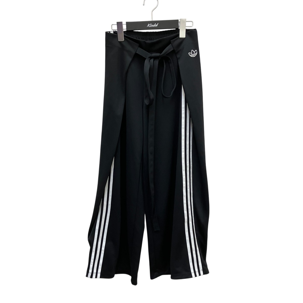 【中古】adidas originals　ハイライズ ワイドレッグパンツ GN3169 ブラック サイズ：S 【100726】（アディダスオリジナルス）