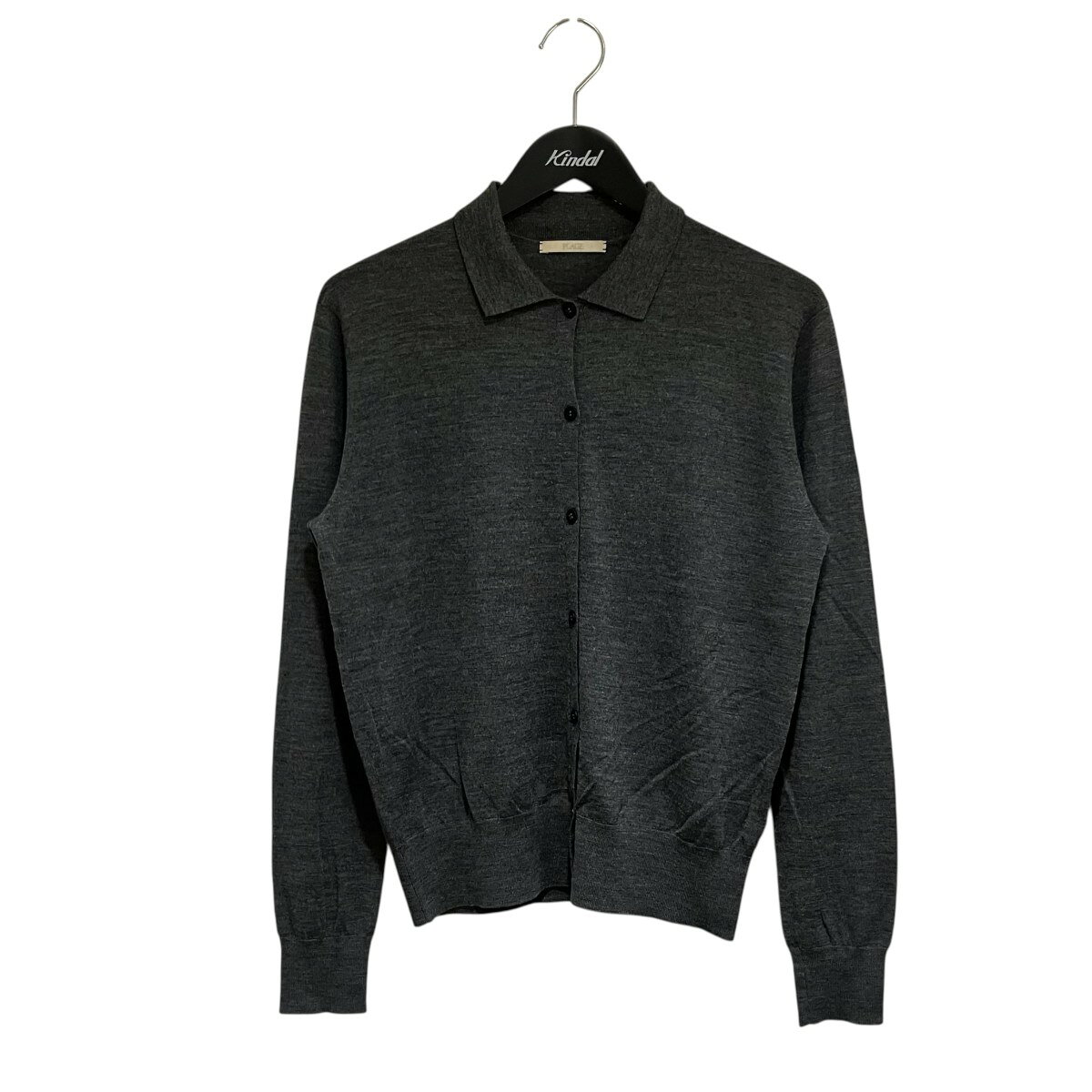 Plage カーディガン レディース 【古着】【中古】【送料無料】 【中古】Plage　24AW Collar カーディガン ニットポロシャツ 24-080-922-1130-4-0 グレー サイズ：F  【130726】（プラージュ）