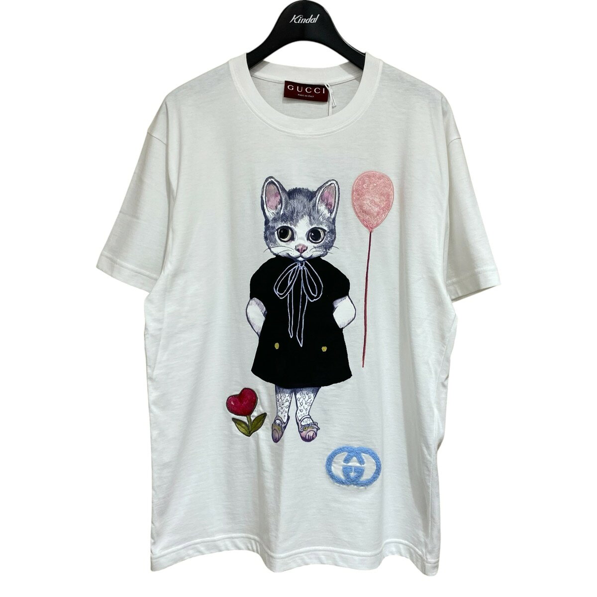 GUCCI - グッチ 猫刺しゅう 半袖Ｔシャツ レディース 赤 XS GUCCI 楽天市場】gucci ヒグチユウコ（Tシャツ・カットソー｜トップス