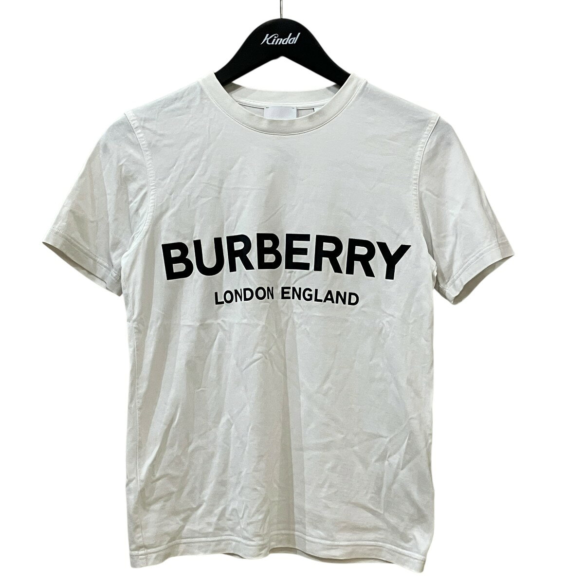 【中古】BURBERRY LONDON　プリントTシャツ 8008894 ホワイト サイズ：XS 【180726】（バーバリーロンドン）