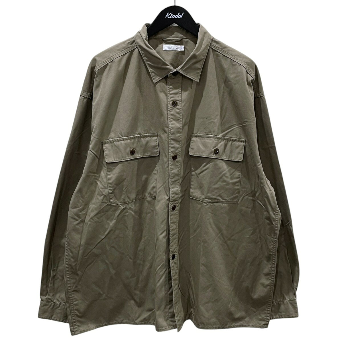 nanamica 23AW 장슬 셔츠 Utility Light Wind Shirt 유틸리티 라이트윈드 셔츠 SUGS311 라이트카키